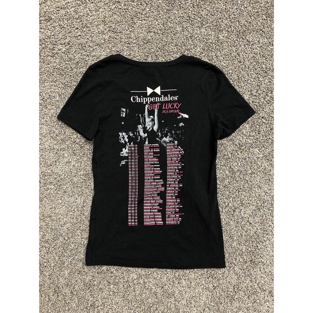 VTG Chippendale’s Get Lucky World Tour Black T-Shirt Sz M Strip Club Rare Fun
